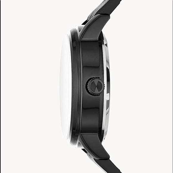 NWT Watch Station Men's Automatic Three-Hand Date Black-Tone Watch - Picture 4 of 6